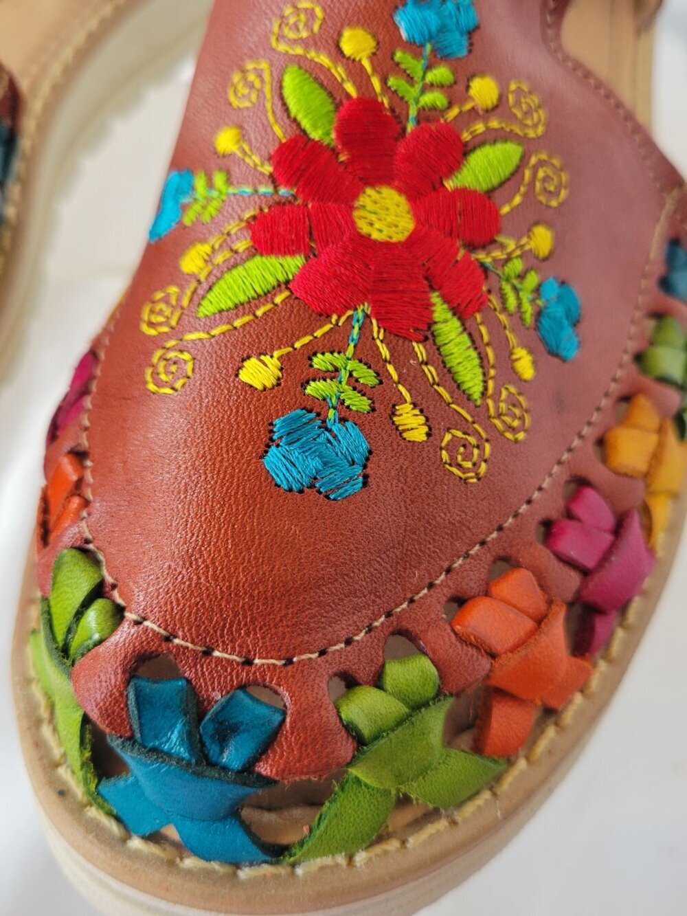 Women's Jon Herre Mexican 100% Leather Hand Made Sandals
